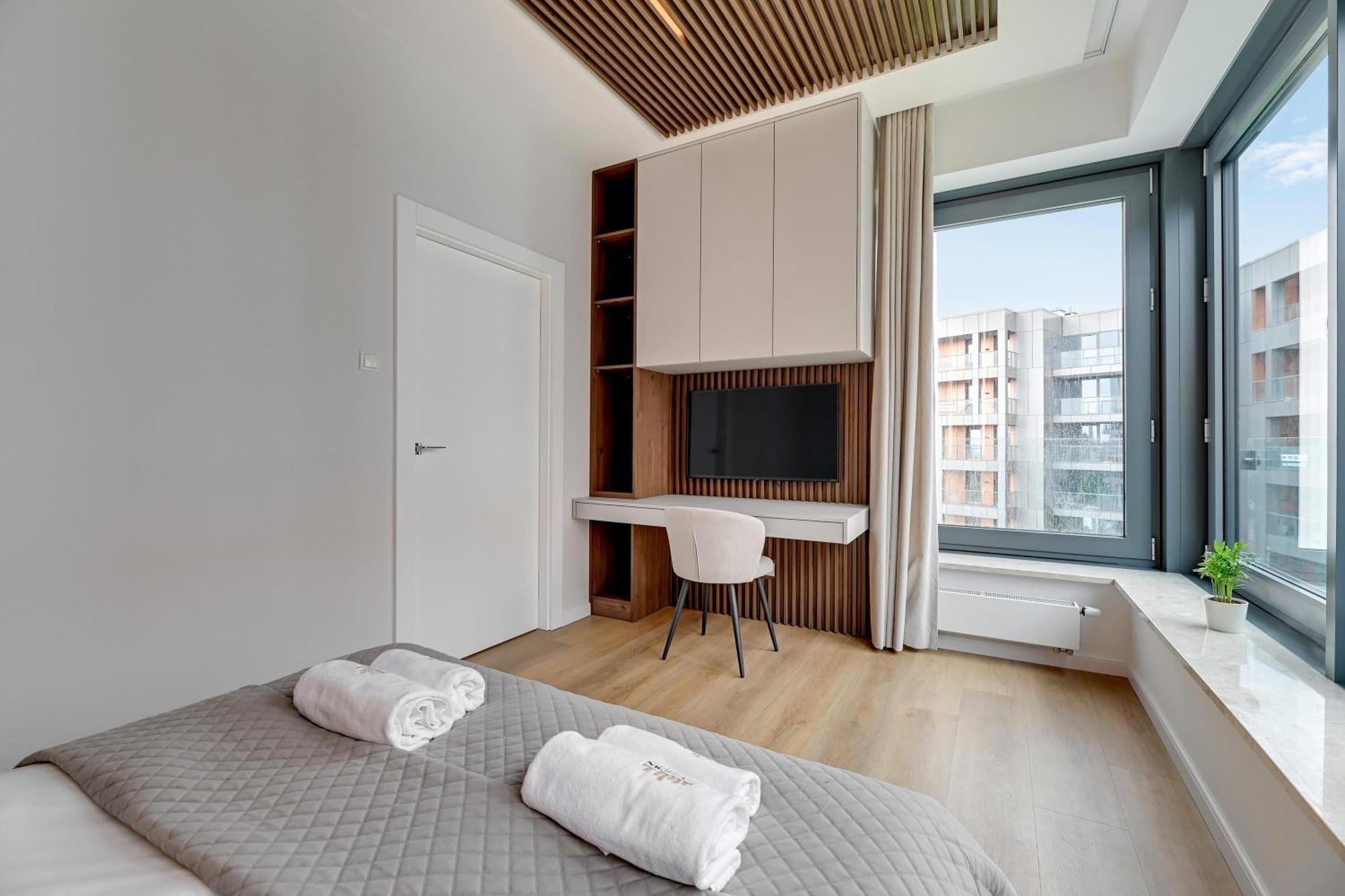 Brabank Riverside - Sauna, Business & Gym By Downtown Apartments Гданск Стая снимка
